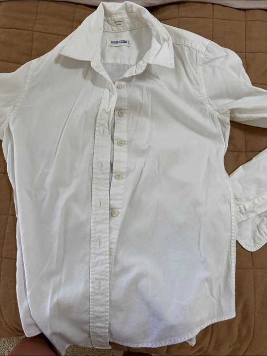 Taylor Stitch Tops - Taylor Stitch Women’s White Cotton Button-Down Shirt